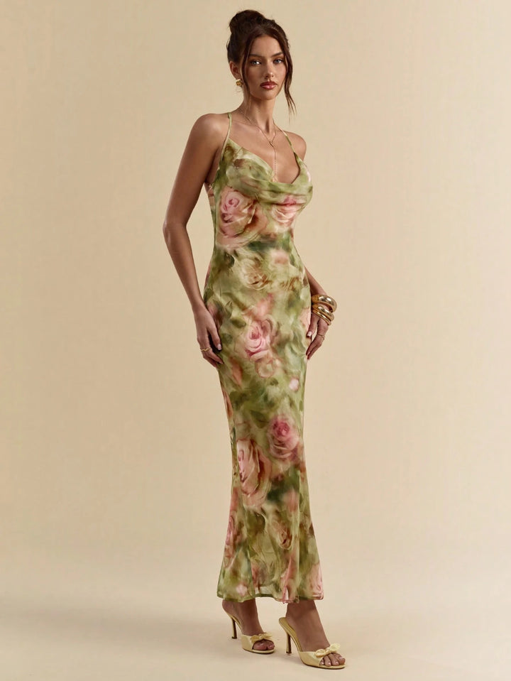 Rochie maxi SHEIN, mix culori
