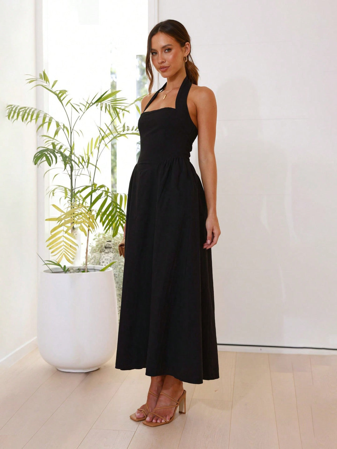 Rochie maxi SHEIN, negru