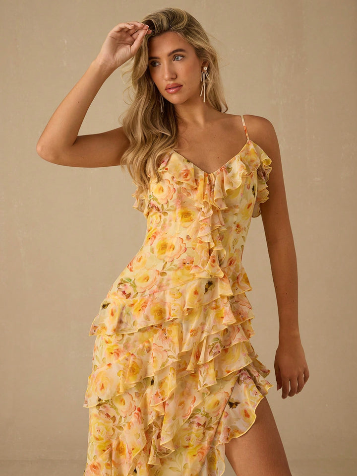 Rochie maxi SHEIN, galben