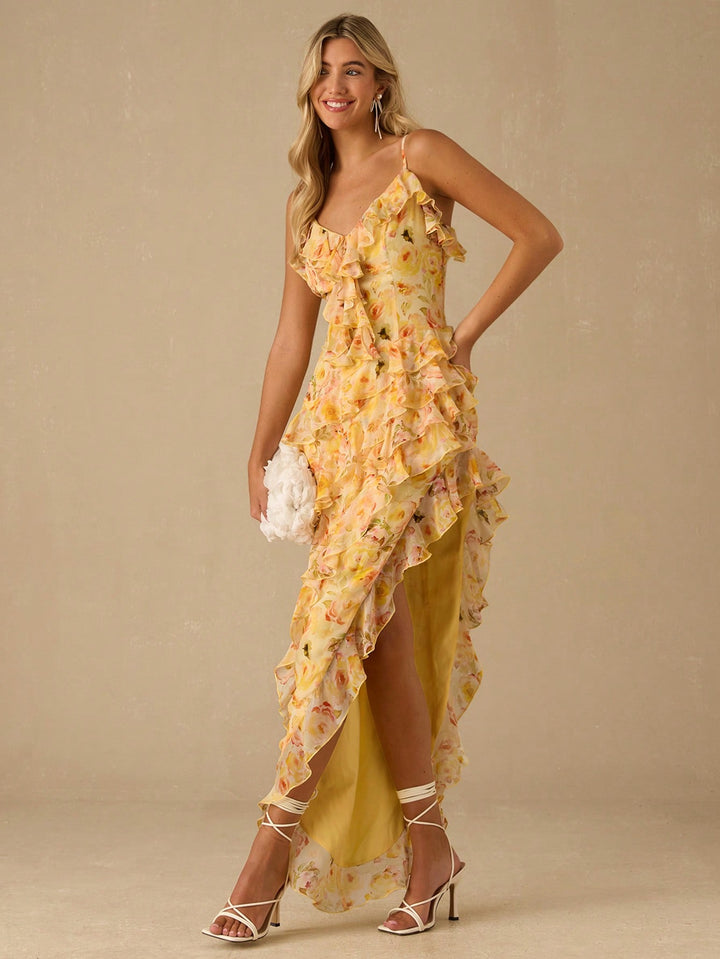 Rochie maxi SHEIN, galben