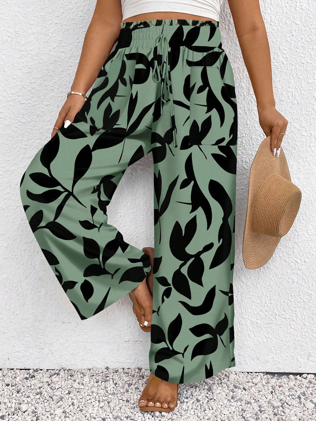 Pantaloni SHEIN, verde