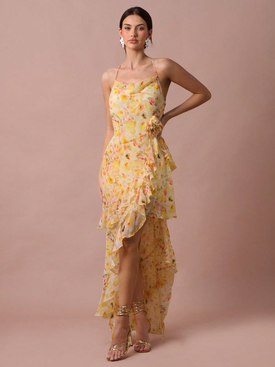 Rochie maxi SHEIN, galben