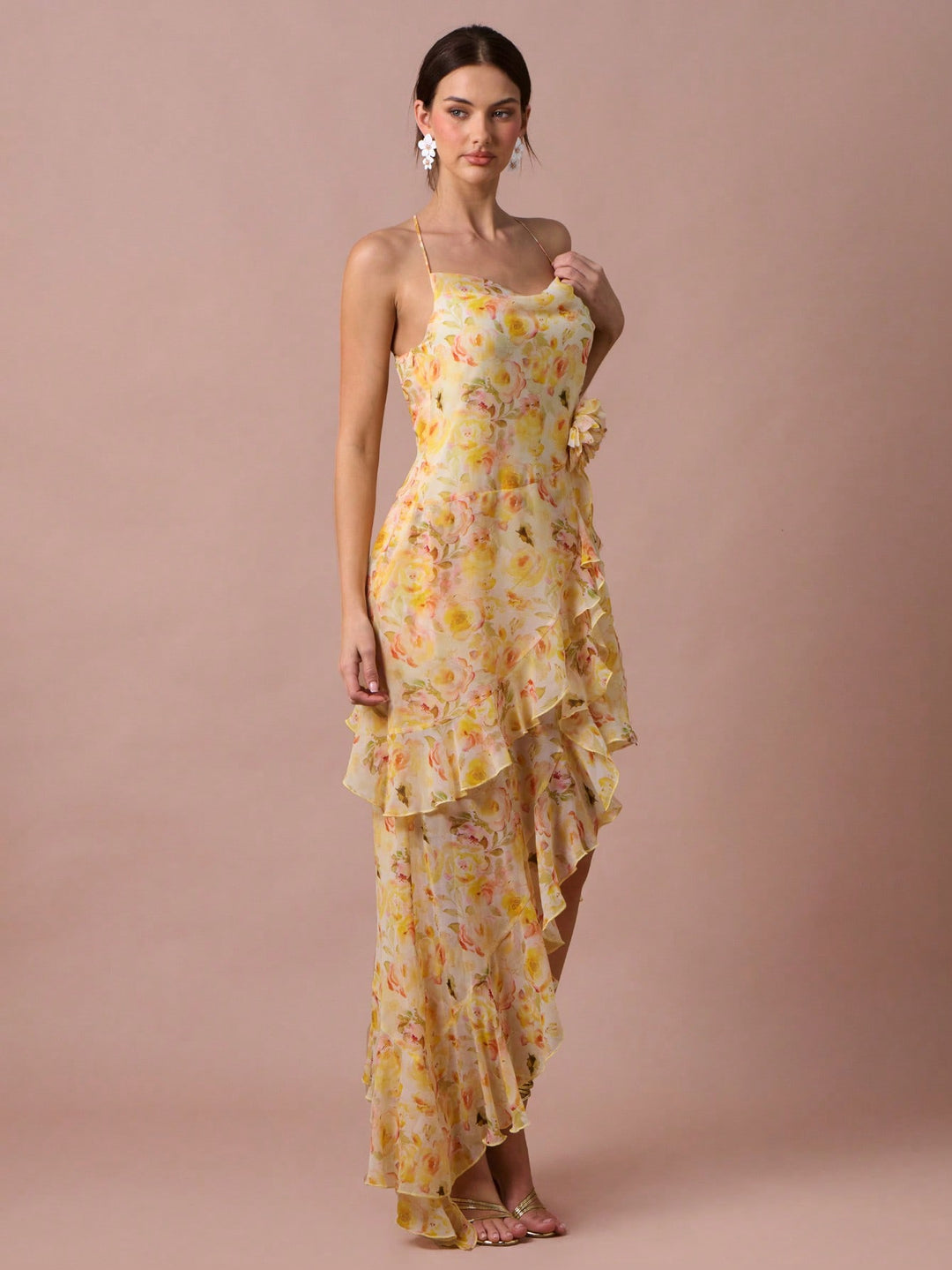 Rochie maxi SHEIN, galben