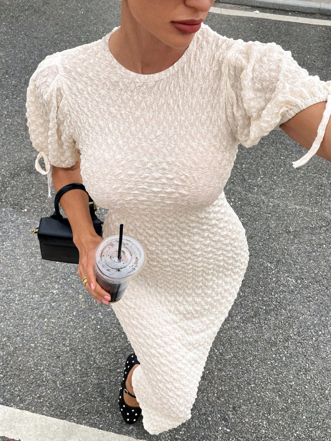Rochie midi SHEIN, bej