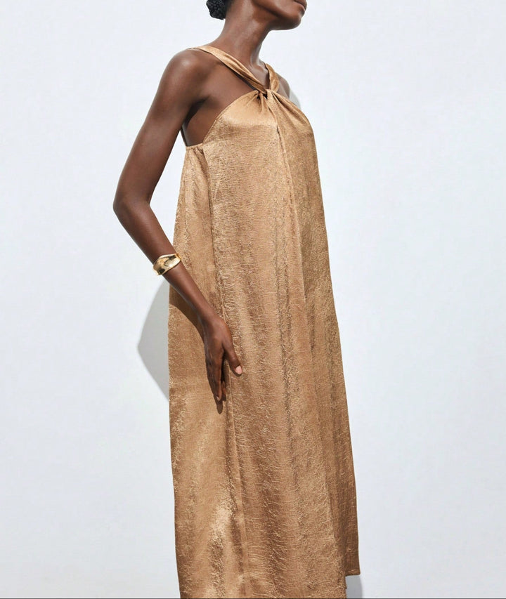 Rochie midi SHEIN, bronz