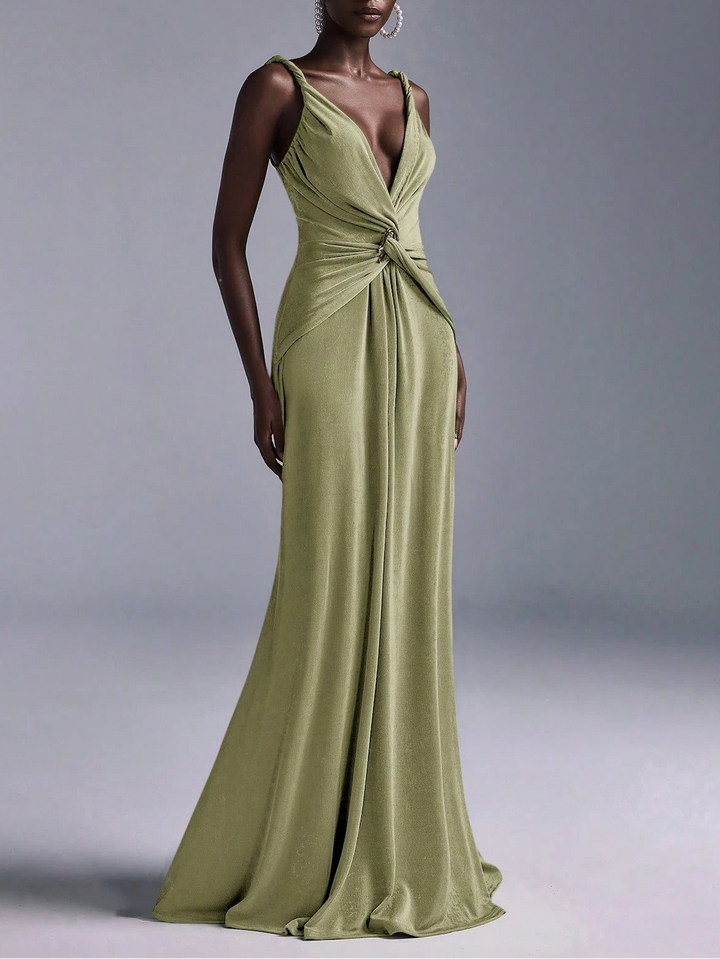 Rochie maxi SHEIN, kaki