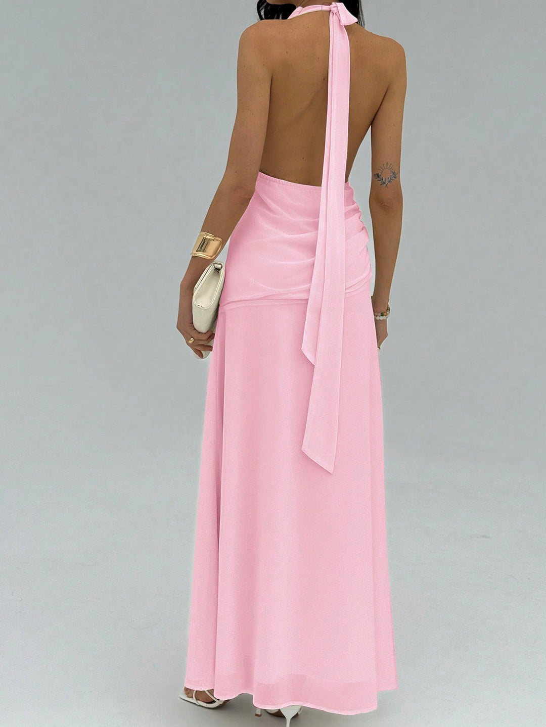 Rochie maxi SHEIN, roz