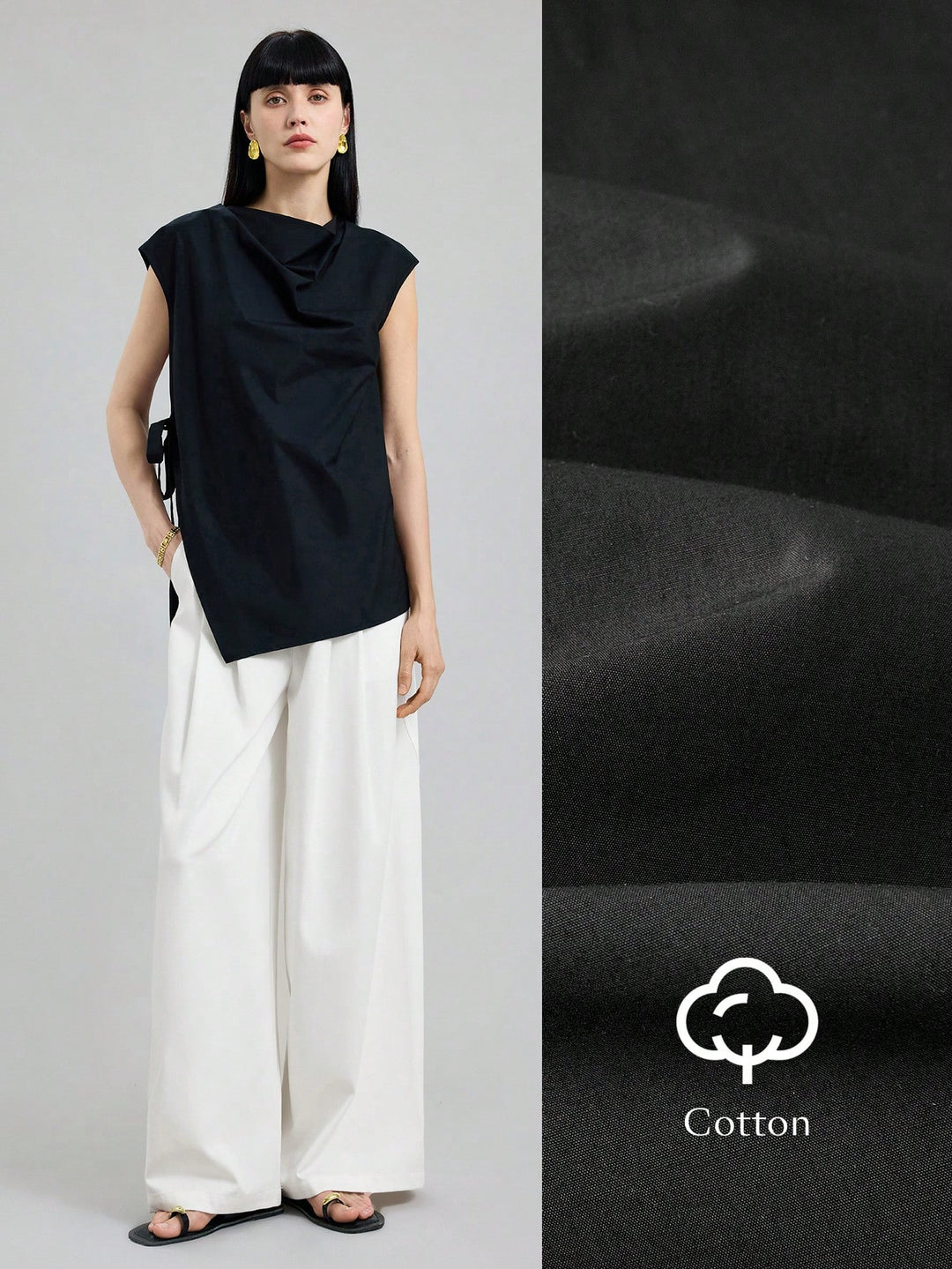 Top SHEIN, negru