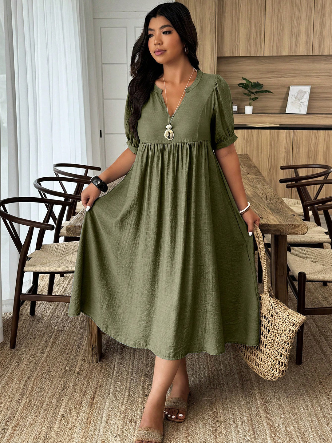 Rochie SHEIN, verde