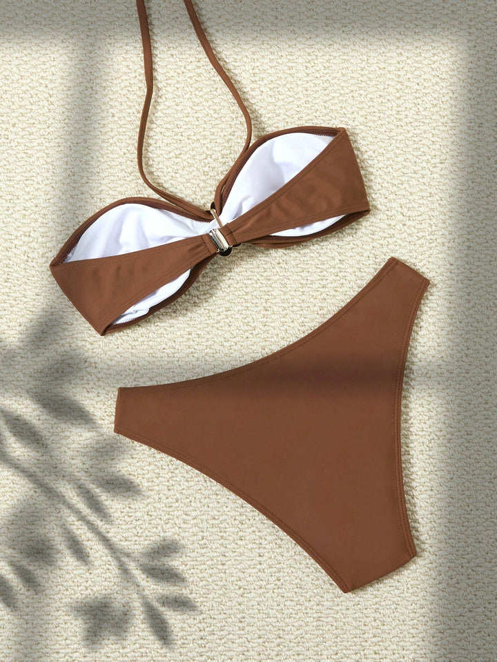 Barna SHEIN bikinyszett