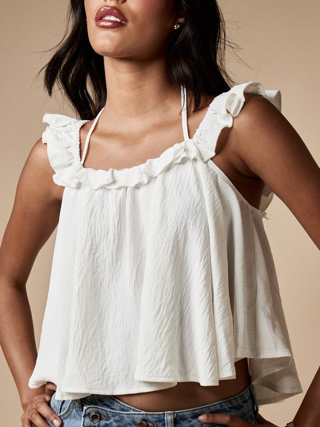 Top SHEIN, alb