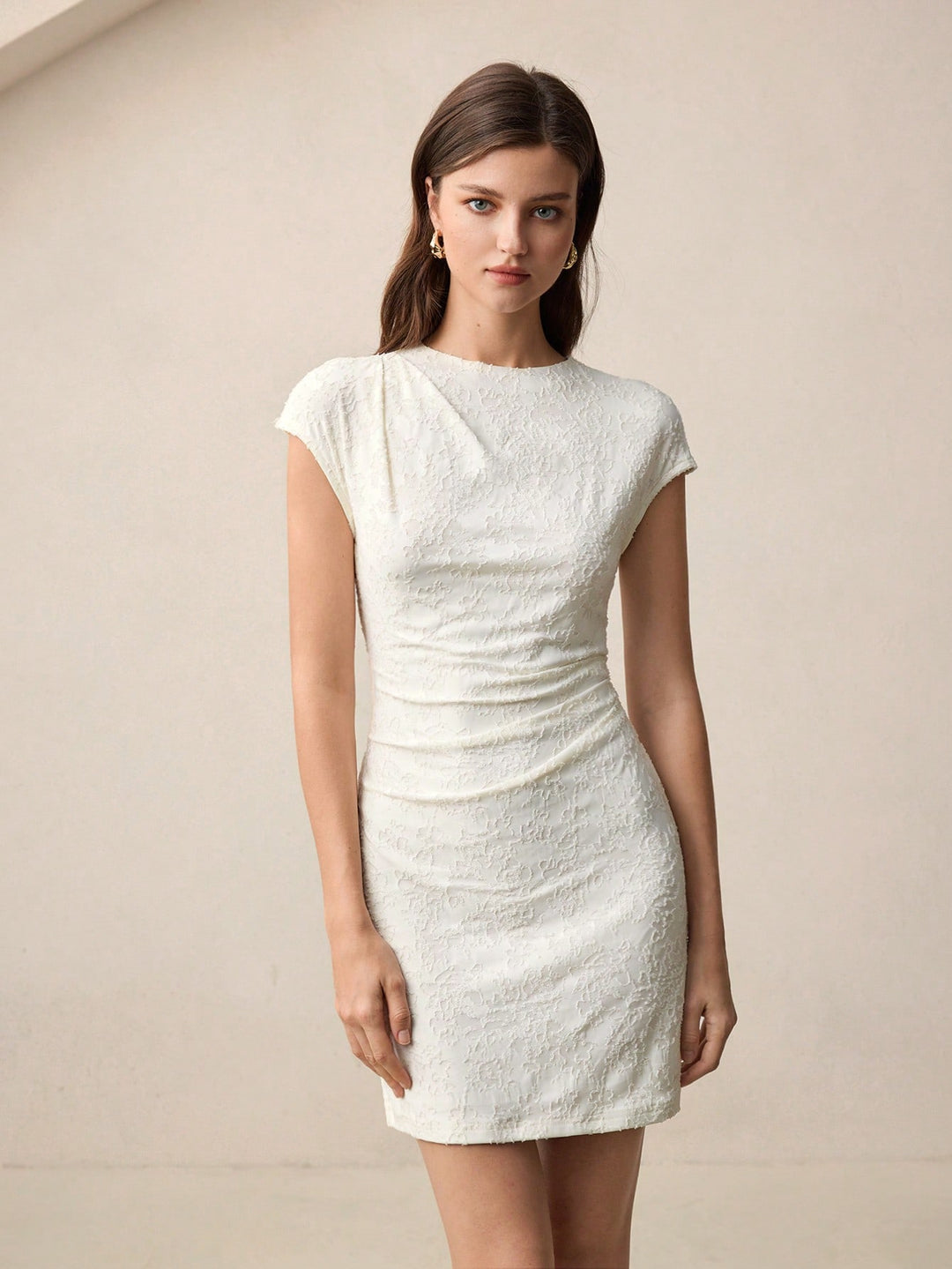 Rochie mini SHEIN, alb