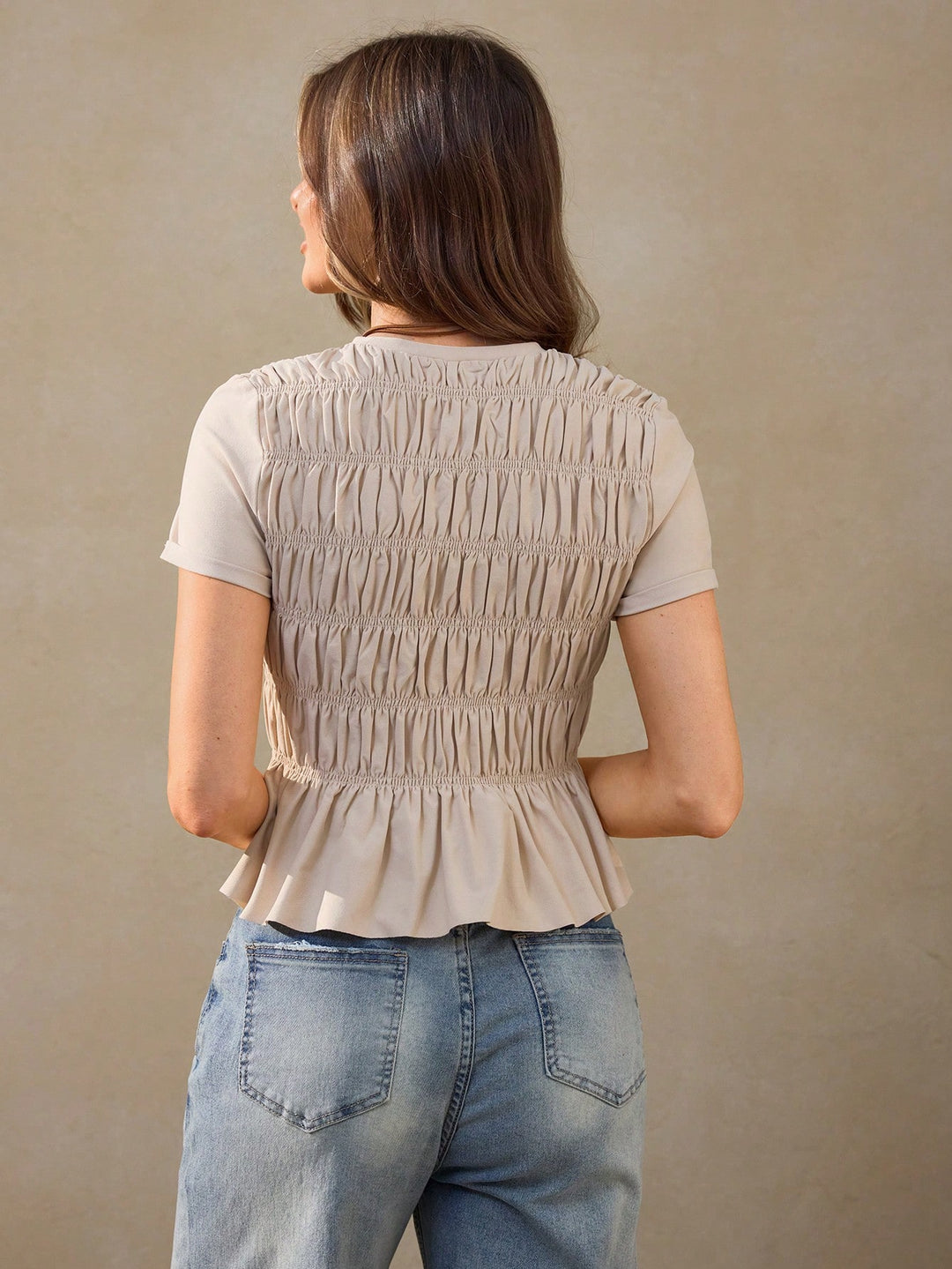 Tricou SHEIN, bej