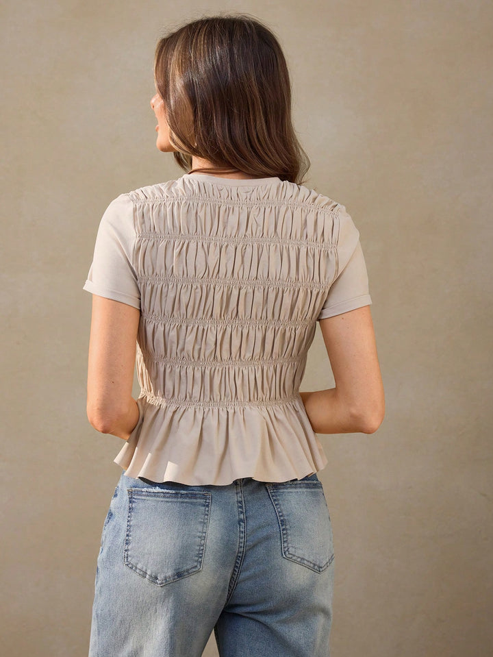 Tricou SHEIN, bej