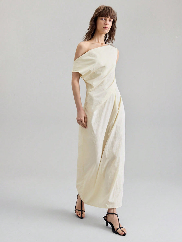 Rochie maxi SHEIN, bej