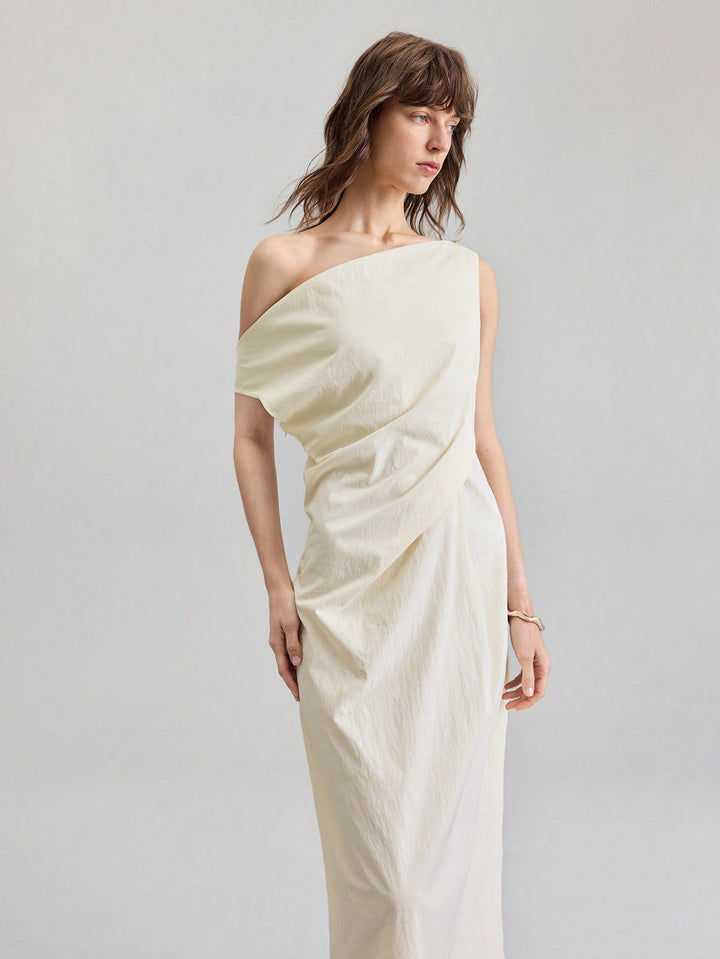 Rochie maxi SHEIN, bej