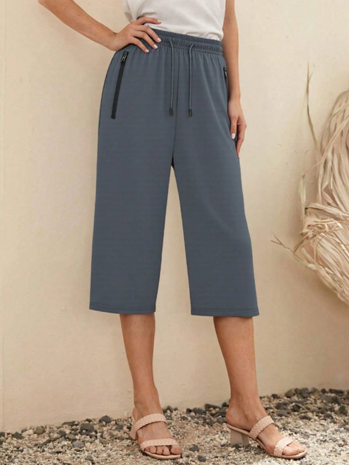 Pantaloni 3/4 SHEIN, gri