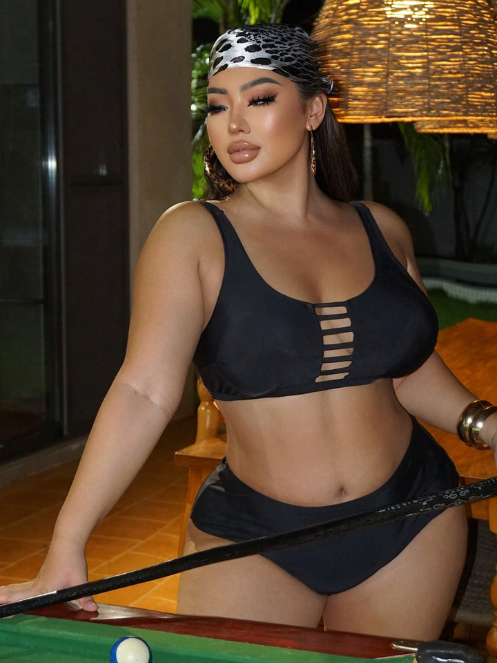 Set bikini de baie SHEIN, negru