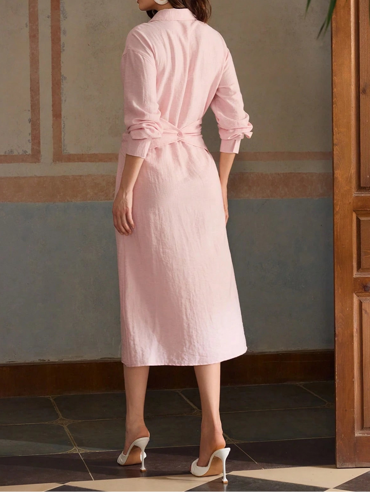 Rochie midi Shein, roz