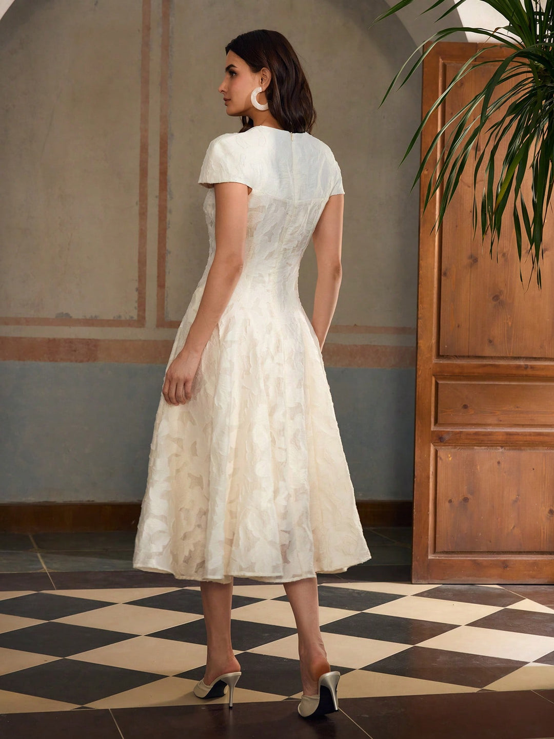 Rochie maxi SHEIN, alb