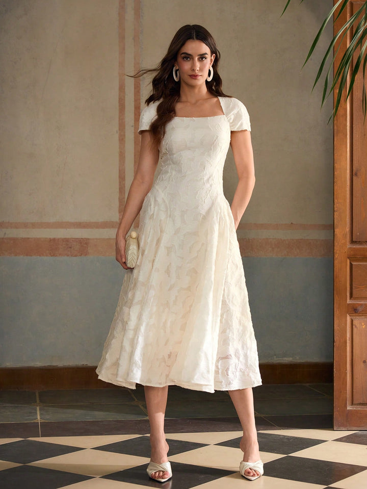 Rochie maxi SHEIN, alb