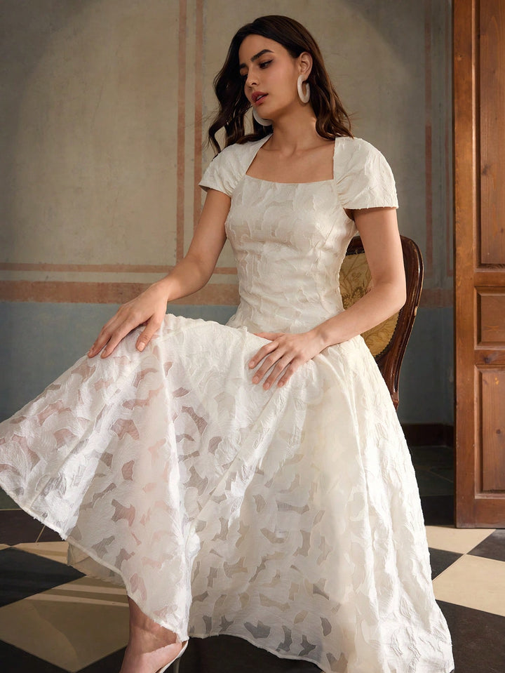Rochie maxi SHEIN, alb