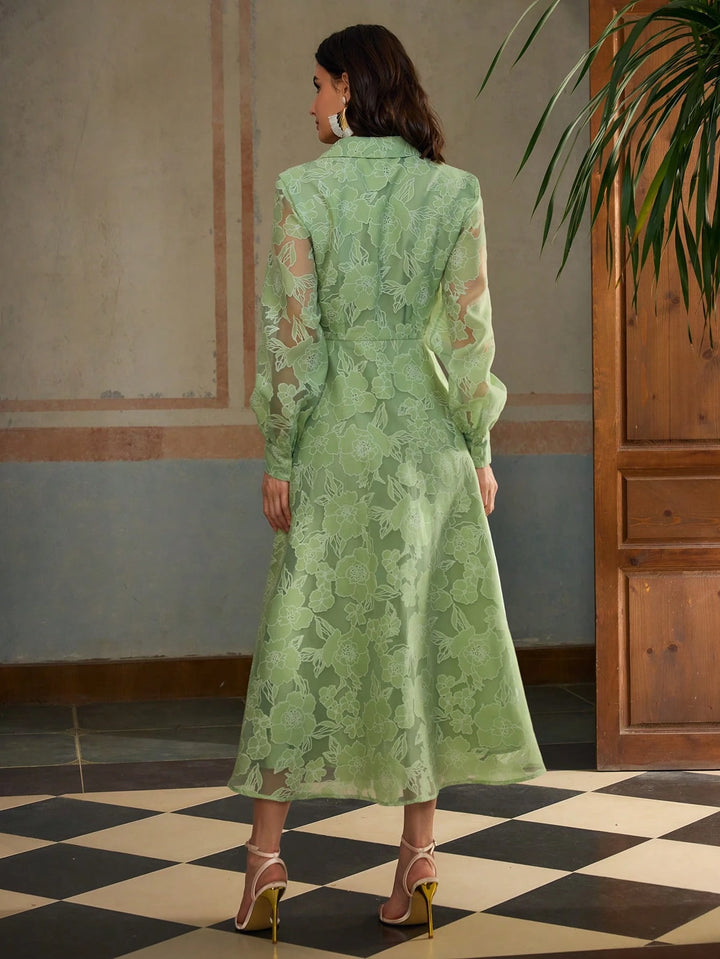 Rochie maxi Shein, verde
