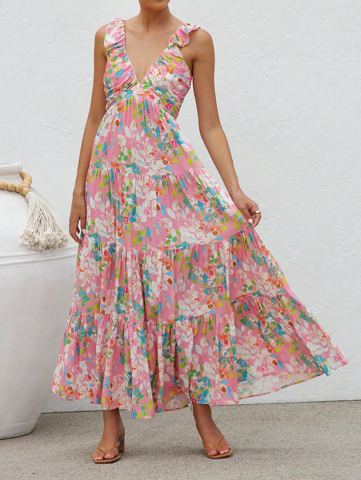 Rochie maxi SHEIN, roz