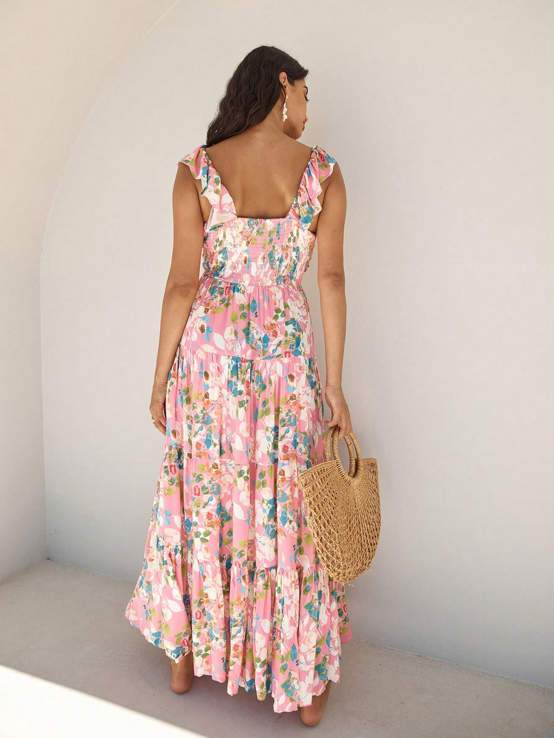 Rochie maxi SHEIN, roz
