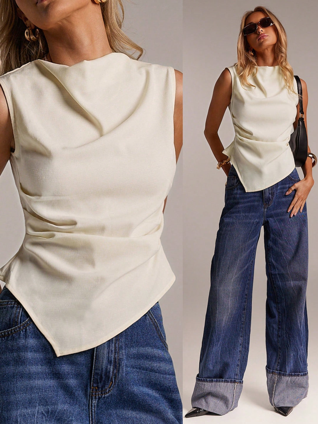 Top SHEIN, bej