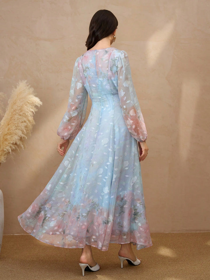 Rochie maxi SHEIN, mix culori