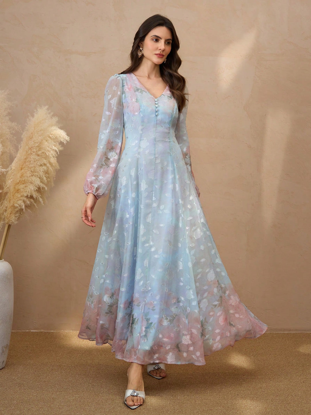 Rochie maxi SHEIN, mix culori