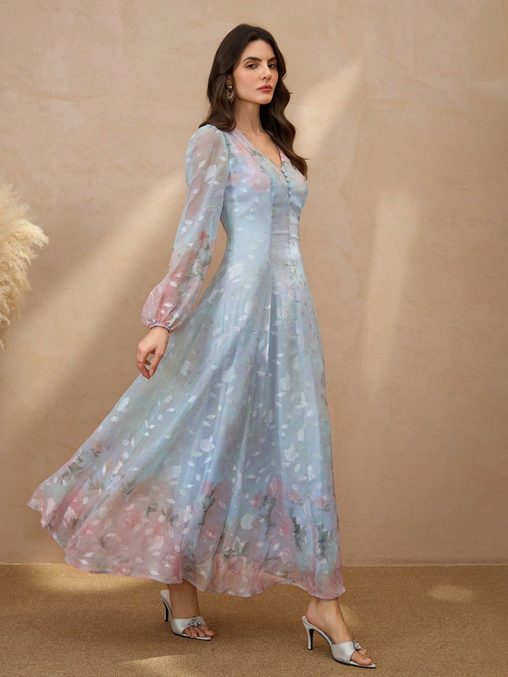 Rochie maxi SHEIN, mix culori