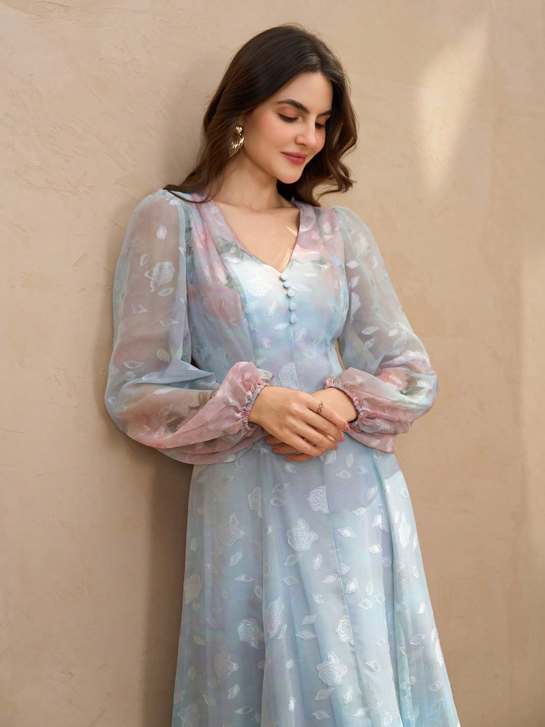 Rochie maxi SHEIN, mix culori