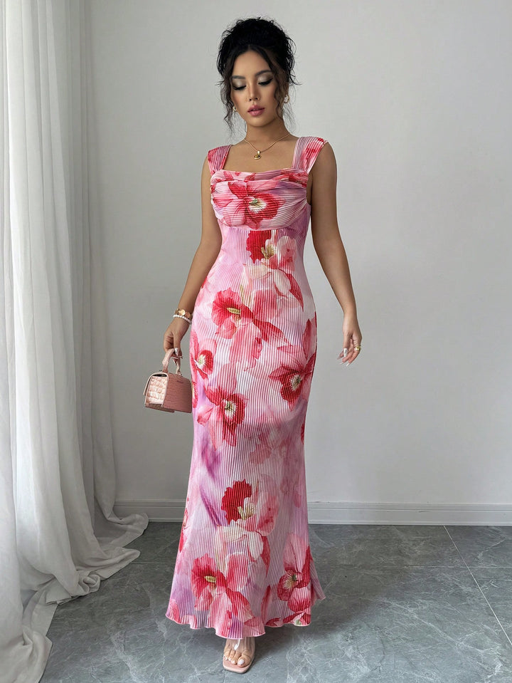 Rochie maxi SHEIN, roz
