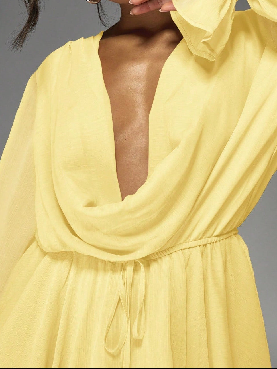 Rochie maxi Missguided by Shein, galben