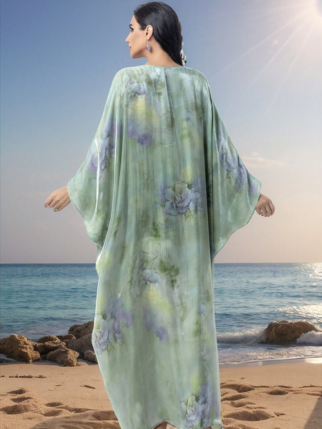 Rochie maxi SHEIN, mix culori