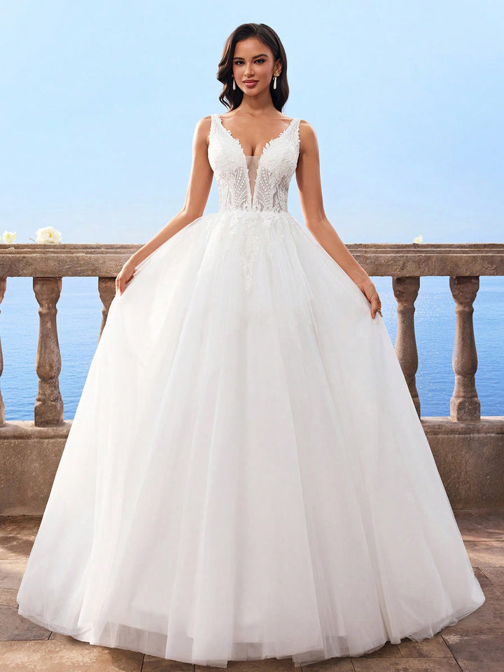 Rochie de mireasă SHEIN, alb