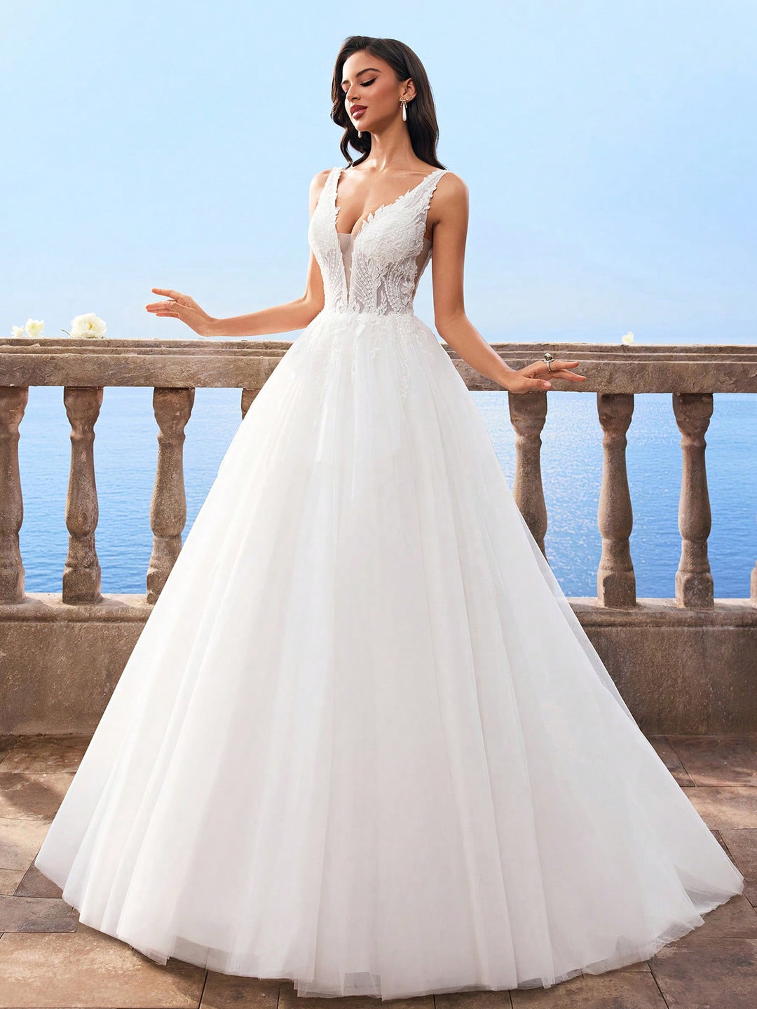 Rochie de mireasă SHEIN, alb