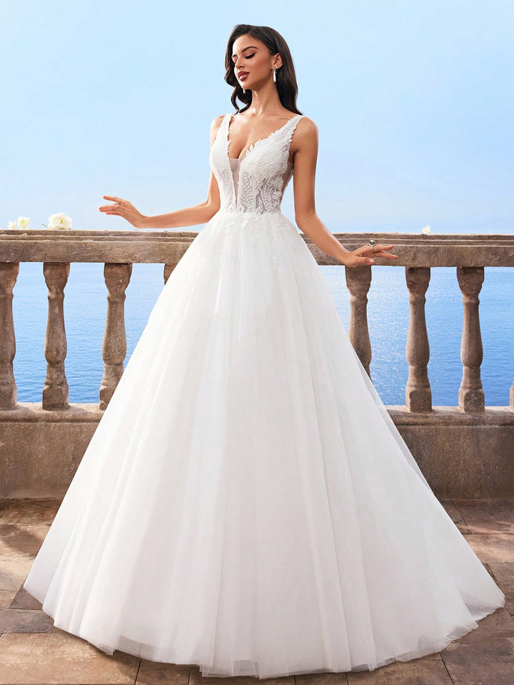 Rochie de mireasă SHEIN, alb