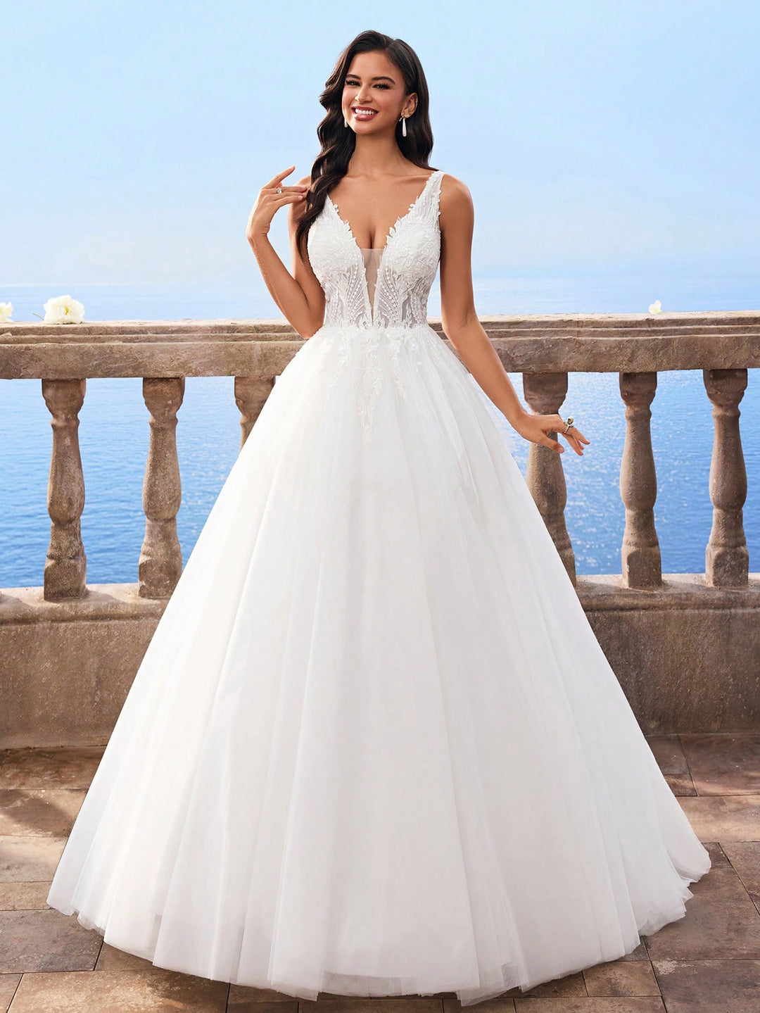Rochie de mireasă SHEIN, alb