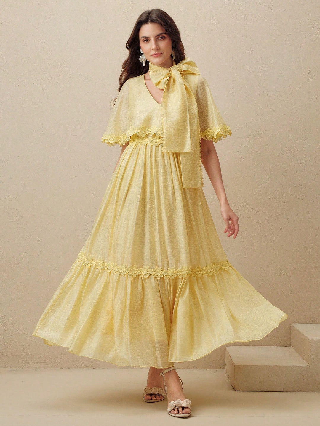 Rochie maxi SHEIN, galben