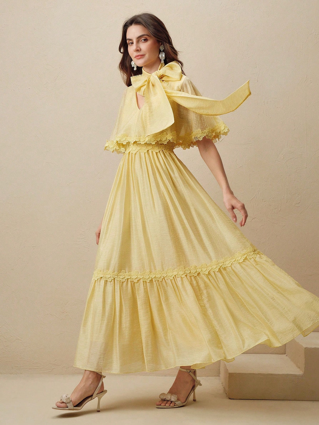 Rochie maxi SHEIN, galben