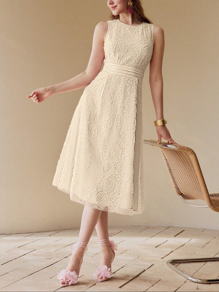 Rochie midi SHEIN, bej