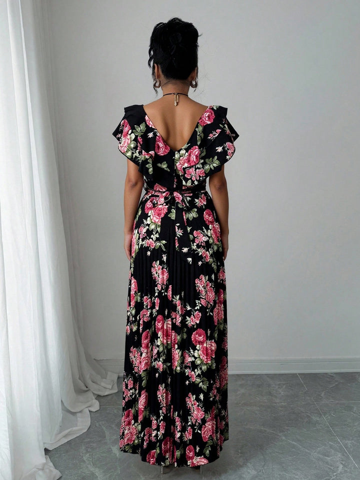 Rochie maxi SHEIN, mix culori
