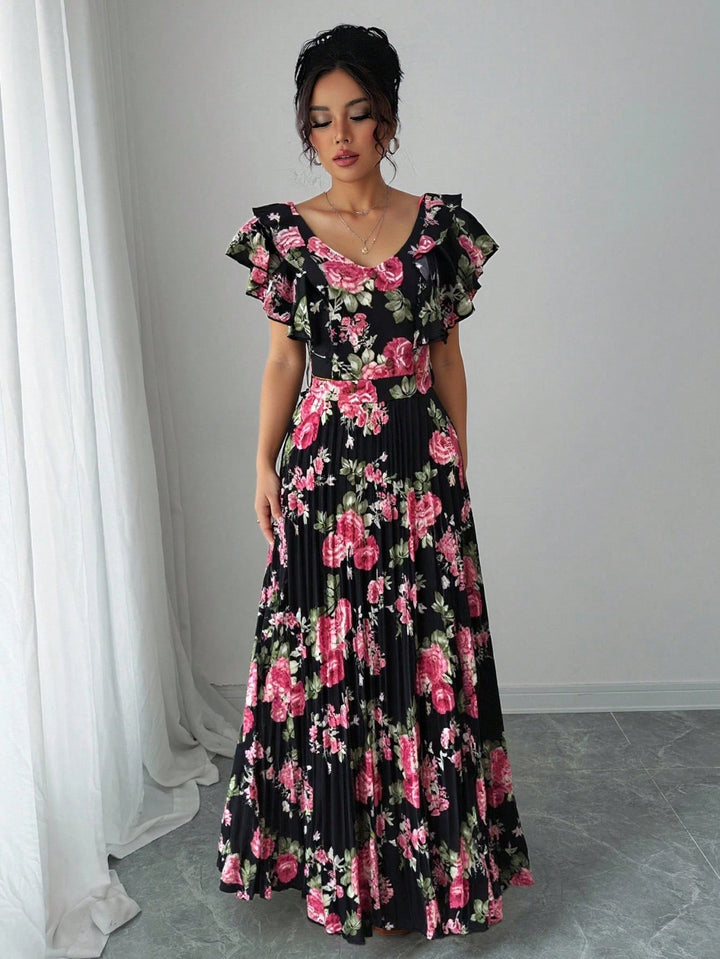 Rochie maxi SHEIN, mix culori