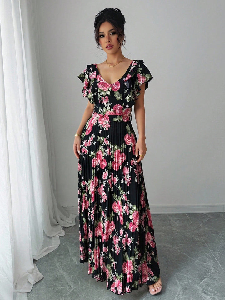 Rochie maxi SHEIN, mix culori