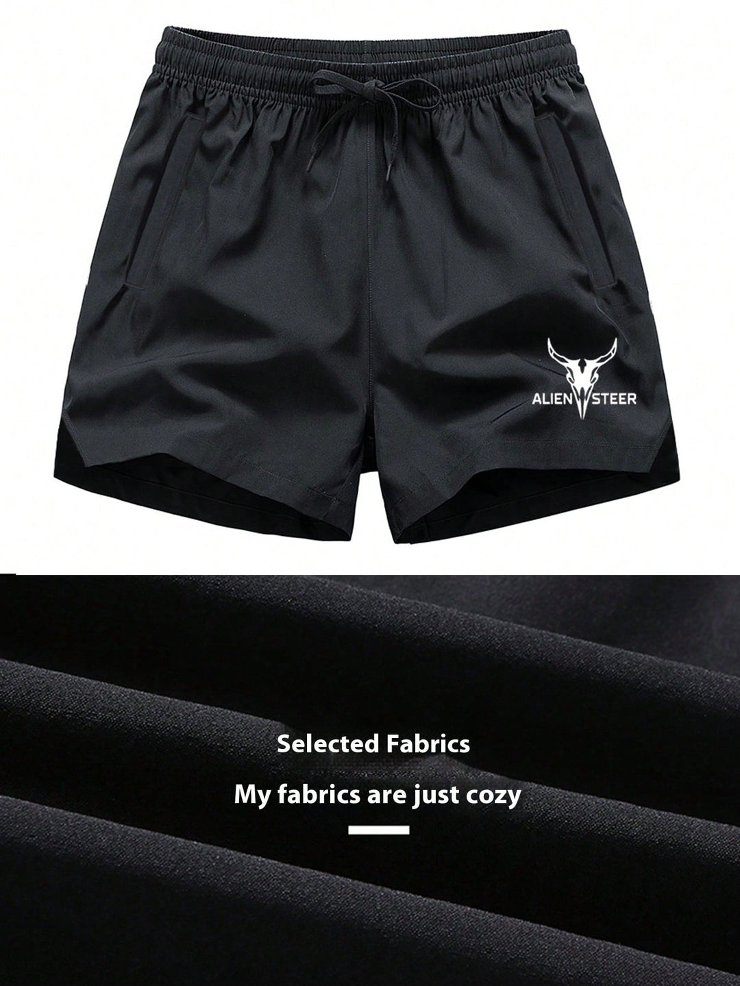 Pantaloni scurți SHEIN, negru