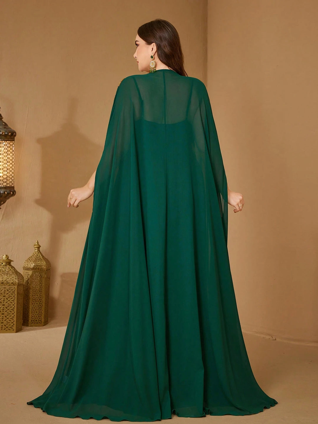Rochie maxi SHEIN, verde