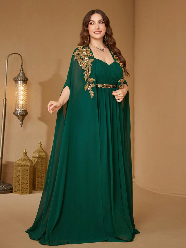 Rochie maxi SHEIN, verde